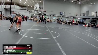 120 lbs Semis (4 Team) - Dante DePaul, Orchard South Gold vs Aaden Schiefer, D3 Training Center