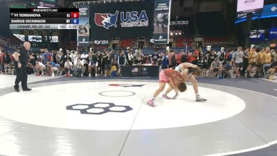138 lbs Champ. Rd Of 128 - PJ Terranova, New Jersey vs Darius Dickinson, Wyoming