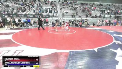 50 lbs Quarterfinal - Heather Crull, IN vs Kayla McKinley-Johnson, WA