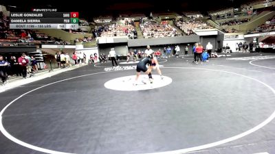 155 lbs Consi Of 8 #1 - Leslie Gonzales, Sanger vs Daniela Sierra, Pioneer Valley