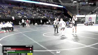 175 Class 1 lbs Cons. Round 2 - Ty Ward, St. Pius X (Kansas City) vs C.J. Reifsteck, Holden