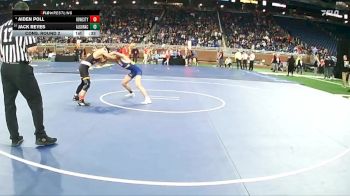 D3-113 lbs Cons. Round 2 - Jack Reyes, Algonac vs Aiden Poll, Howard City Tri County