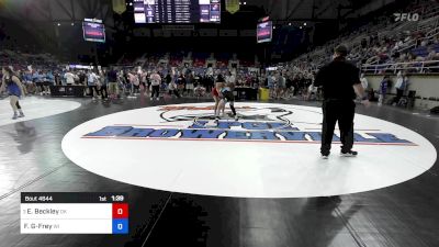 124 lbs Rnd Of 32 - Emily Beckley, OK vs Franky Groom-Frey, WI