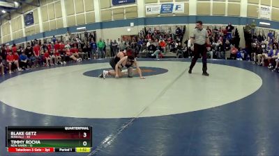 120 lbs Quarters & Wb (16 Team) - Timmy Rocha, New Haven vs Blake Getz, Roncalli