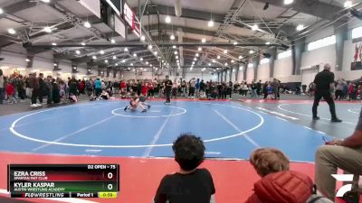 75 lbs Cons. Round 4 - Ezra Criss, Spartan Mat Club vs Kyler Kaspar, Austin Wrestling Academy