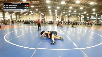 132 lbs Consi Of 16 #1 - Elijah Phoutasen, VA vs Jared Eisenberg, NY
