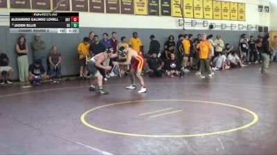 149 lbs Champ. Round 2 - Alejandro Galindo Lovell, Skyline College vs Jaden Ellis, Shasta College