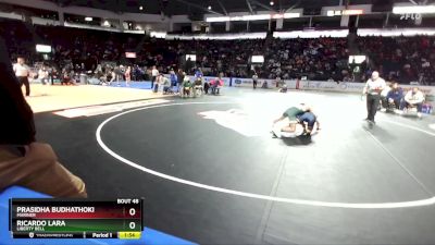 126 lbs Champ. Round 1 - Prasidha Budhathoki, Mariner vs RIcardo Lara, Liberty Bell