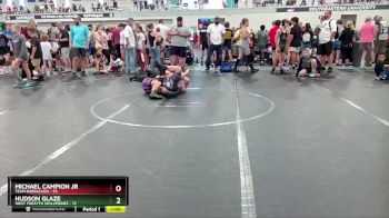 130 lbs Quarterfinal - Hudson Glaze, West Forsyth Wolverines vs Michael Campion Jr, Team Barracuda