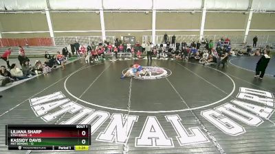 75 lbs Semis (4 Team) - Kassidy Davis, Mat Demons vs Liliana Sharp, Utah Green