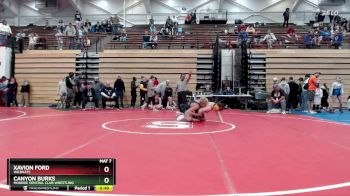 144 lbs Cons. Round 3 - Canyon Burks, Monroe Central Club Wrestling vs Xavion Ford, Wildkats