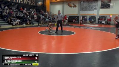 138 lbs Quarterfinal - Charles Nicknish, Iowa City, Liberty vs Gabe Showalter, Cedar Falls