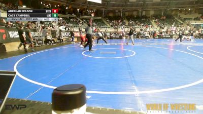 Semifinal - Abraham Wilson, Webb City Youth Wrestling vs Cace Campbell, Immortal Athletics WC