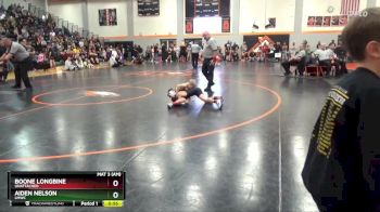 PW-11 lbs Cons. Round 1 - Aiden Nelson, LMWC vs Boone Longbine, Unattached