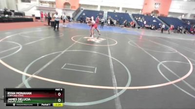 184 lbs Cons. Round 4 - Ryan Monahan, Cortland State vs James DeLucia, Oneonta State