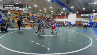 138 lbs Champ. Round 1 - Kamari Baldelomar, San Dimas vs Derek Briceno, Sierra Vista