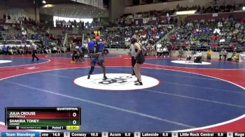 6A 130 lbs Quarterfinal - Julia Crouse, Bentonville vs Shakira Toney, Conway