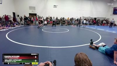 78-79 lbs Round 2 - Walker Cathcart, McCormick Jr. High vs Eamon McGuire, Laramie Middle School