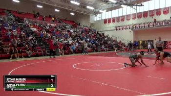 144 lbs Quarterfinal - Israel Petite, Nordonia vs Stone Busler, Cincinnatti Moeller