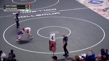 125 lbs 3rd Place Match - Olivia Kolbrek, Sioux Falls Washington vs Kanyn Padden, Harding County