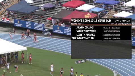 Youth Girls' 800m, Finals 4 - Age 17-18