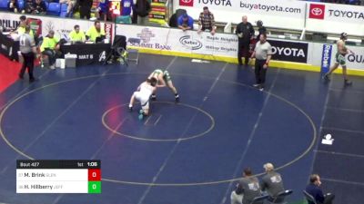 192 lbs Round Of 64 - Mason Brink, Glendale vs Hunter Hillberry, Jefferson Morgan