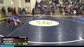 140 lbs Cons. Round 1 - Luke Goodman, Stanhope Elmore vs Keygan Ebarb, Houston Academy