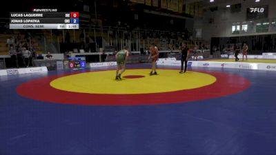 51kg Cons. Semi - Lucas Laquerre, Sudbury Golden Eagles vs Jonas Lopatka, Edmonton Wrestling Club