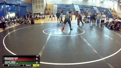 215 lbs Round 5 (8 Team) - Brandon Day, Longwood WC vs Omar Heda, SOWA / HWC BLUE