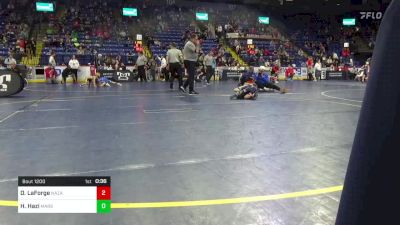 46 lbs Semifinal - Dominic LaForge, Nazareth vs Holden Hazi, Mars