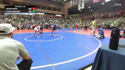 110 lbs Champ. Round 1 - Nyjah Wood, Honey Badger Wrestling Club vs Cash Chandler, Jr. Badgers Wrestling Club