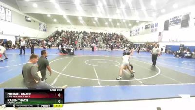 132 lbs Champ. Round 2 - Michael Knapp, La Quinta High School vs Kasen Thach, Eastvale Elite