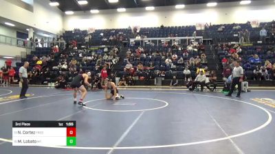 157 lbs 3rd Place - Noah Cortez, Fresno City vs Marcus Lobato, Mt. San Antonio