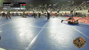 96 lbs Round Of 16 - Waylon Wright, Weatherford Youth Wrestling vs Noah Silva, El Paso Wildcats