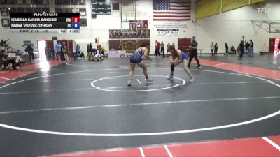 140 lbs Cons. Round 3 - Diana Vsevolozhsky, La Canada vs Isabella Garcia Sanchez, Unattached