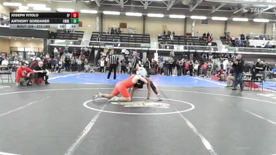 215 lbs Consi Of 8 #1 - Joseph Vitolo, East Providence vs Anthony Gordaner, Cumberland