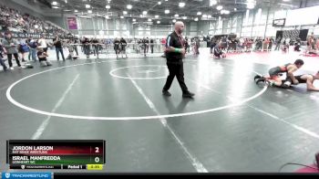 136 lbs Champ. Round 1 - Jordon Larson, Mat Sense Wrestling vs Israel Manfredda, Lionheart WC