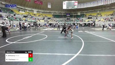 45-50 lbs Semifinal - RuthAnne Williams, Mountain Home Flyers Youth Wrestling Club vs Mackenzie Pacheco, Prairie Grove Youth Wrestling