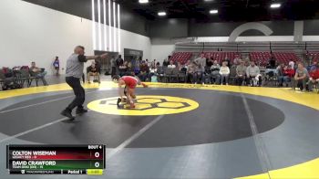 70 lbs Quarterfinals (8 Team) - Colton Wiseman, Legacy Red vs David Crawford, Team Ohio (OH)