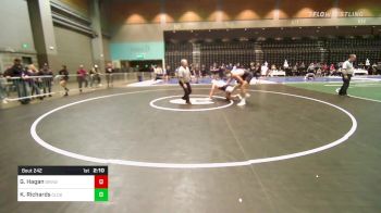 285 lbs Round Of 32 - Gregory Hagan, Grand View vs Kyle Richards, Clackamas