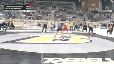 175 lbs Cons. Round 5 - Tyler Hillebrandt, Oldham County vs Dawson Schroering, Dupont Manual