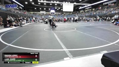 76 lbs Cons. Round 2 - Mason Lopez, Maize Wrestling Club vs Luke Maier, SlyFox Wrestling Academy