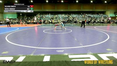 54 lbs Quarterfinal - Allana Smith, Florida Scorpions vs Nova Sebolt, Sebolt Wrestling Academy