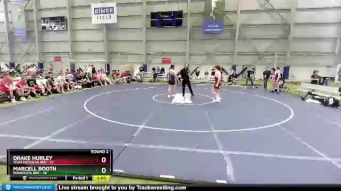 170 lbs Round 2 (8 Team) - Drake Hurley, Team Michigan Red vs Marcell ...