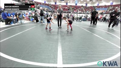 54 lbs Rr Rnd 1 - Sydney Bach, Weatherford Youth Wrestling vs Rylee Reece, Bridge Creek Youth Wrestling
