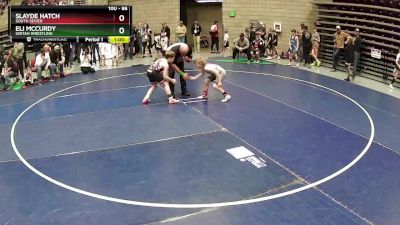 86 lbs Cons. Round 2 - Eli McCurdy, Uintah Wrestling vs Slayde Hatch, South Sevier