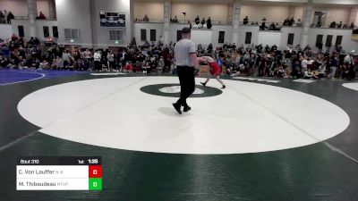 157 lbs Round Of 16 - Caden Von Lauffer, New Bedford vs Matthew Thibaudeau, Mt. Hope