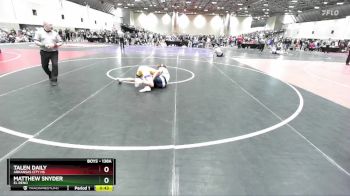 138A Quarterfinal - Matthew Snyder, El Reno vs Talen Daily, Arkansas City HS