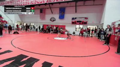 HS 110 lbs 3rd Place Match - Nicole Soldevilla, Borger vs Anaveh Gonzales, Lubbock Cooper