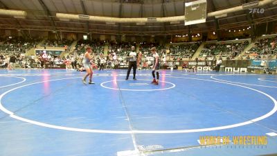 100 lbs Round Of 32 - Bentley Lambert, Shawnee Takedown Club vs Lyman Nau Rarick, Westlake